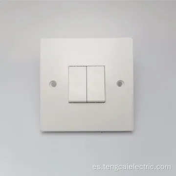 Toma de interruptor de pared eléctrica 2 GAND 1 WAY